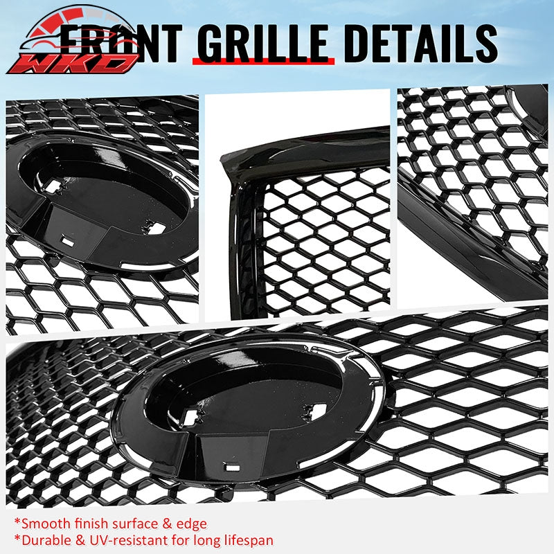 Wholesale For 11-15 Infiniti M56 M35h M37 Q70 Gloss Black Honeycomb Style Upper Grille ABS - Wikond Auto