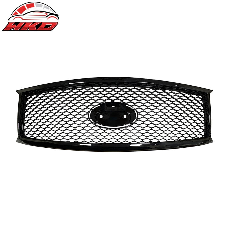 Wholesale For 11-15 Infiniti M56 M35h M37 Q70 Gloss Black Honeycomb Style Upper Grille ABS - Wikond Auto