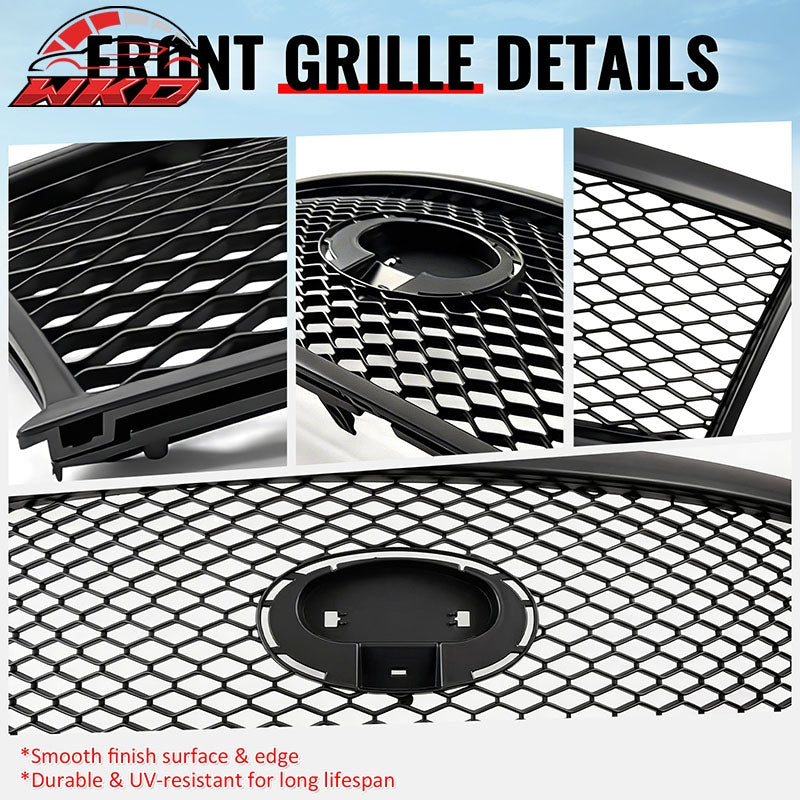Wholesale For 11-15 Infiniti M56 M35h M37 Q70 Matte Black Honeycomb Style Upper Grille ABS - Wikond Auto