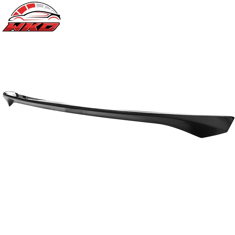 Fits 14-24 Infiniti Q50 AS Style Rear Trunk Spoiler Wing Carbon Fiber Print ABS