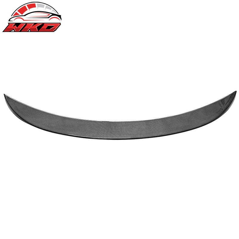 Fits 14-24 Infiniti Q50 AS Style Rear Trunk Spoiler Wing Carbon Fiber Print ABS