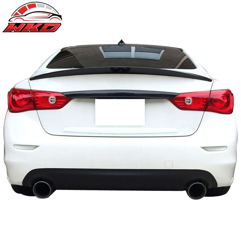 Fits 14-24 Infiniti Q50 ER Eau Rouge Style Rear Trunk Spoiler Wing - Gloss Black