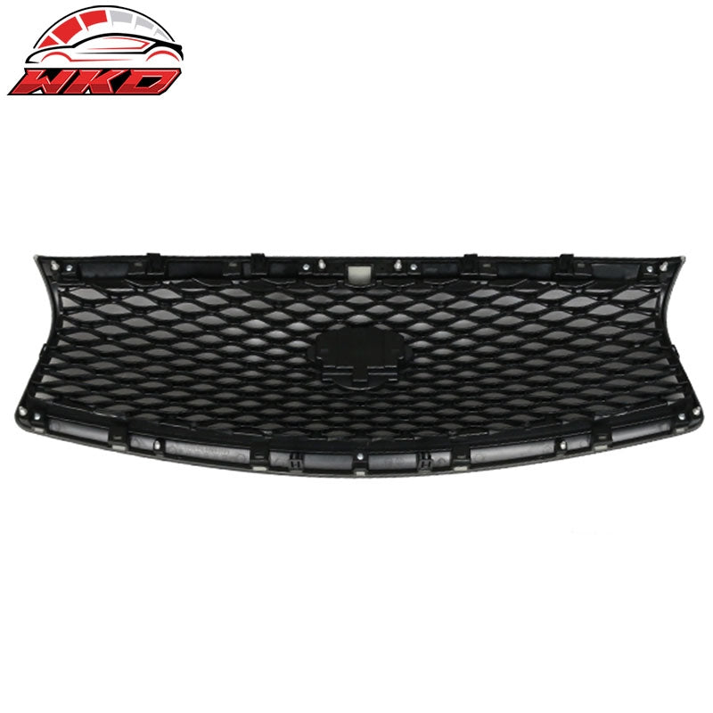 Fits 14-17 Infiniti Q50 Sedan Eau Rouge Concept Mesh Grille in MATTE Black
