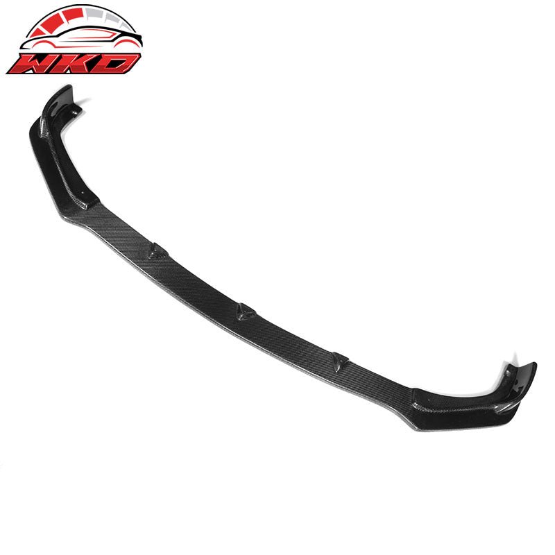 Fits 14-17 Infiniti Q50 V37 ST Style Front Bumper Lip - Matte Carbon Fiber