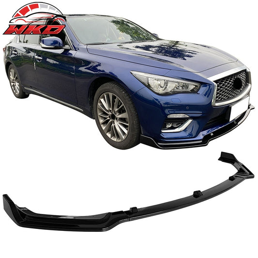 Wholesale 18-24 Infiniti Q50 Gloss Black Front Bumper Lip Spoiler Splitter PP 3PCS