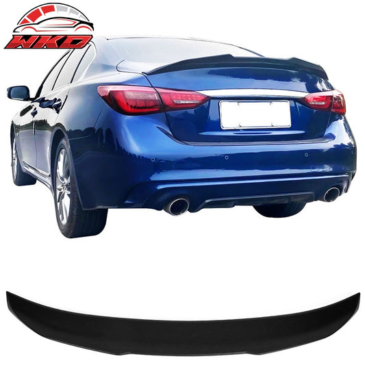 Wholesale 14-24 Infiniti Q50 PSM Style Rear Trunk Spoiler Wing Lip ABS Matte Black
