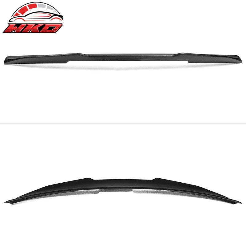 Fits 14-24 Infiniti Q50 PSM Style Rear Trunk Spoiler Wing Lip ABS Matte Black