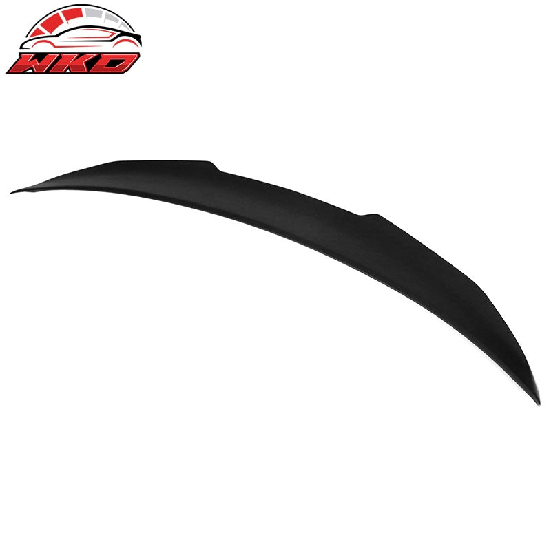 Fits 14-24 Infiniti Q50 PSM Style Rear Trunk Spoiler Wing Lip ABS Matte Black