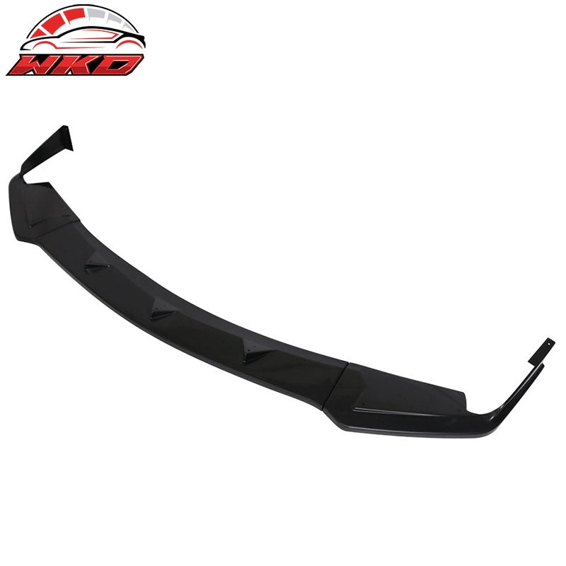 Fits 14-17 Infiniti Q50 Q50S Sport 3PCS Front Bumper Lip Spoiler Unpainted ABS