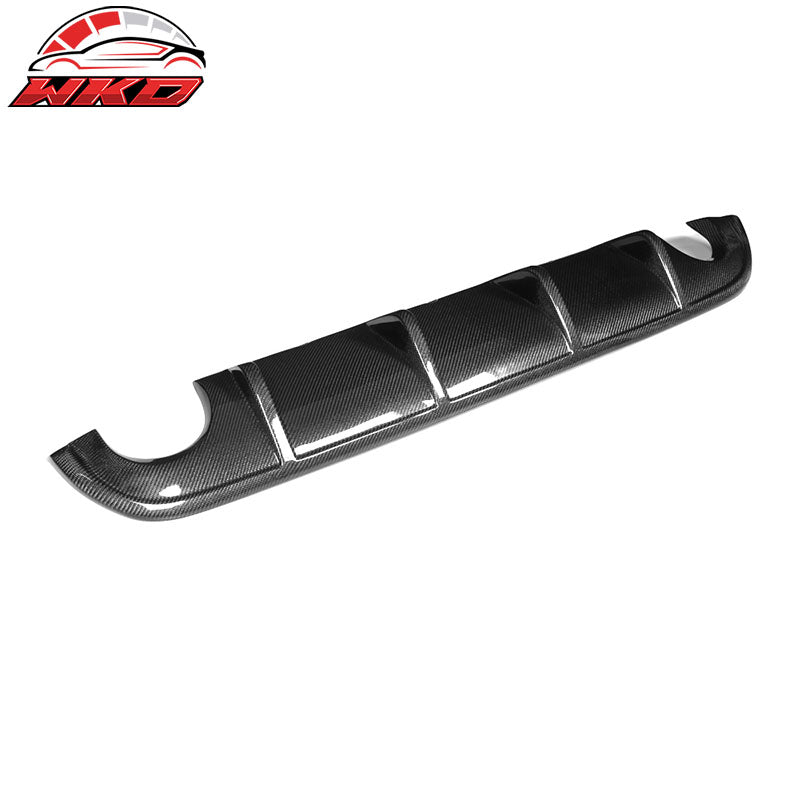 Fits 14-17 Infiniti Q50 S Style Rear Bumper Lip Diffuser Matte Carbon Fiber