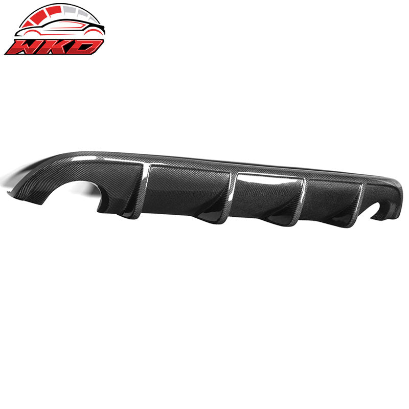 Fits 14-17 Infinite Q50 V37 S Style Rear Bumper Lip Diffuser FRP Carbon Fiber CF