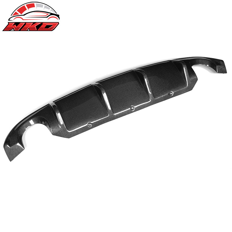 Fits 14-17 Infinite Q50 V37 S Style Rear Bumper Lip Diffuser FRP Carbon Fiber CF