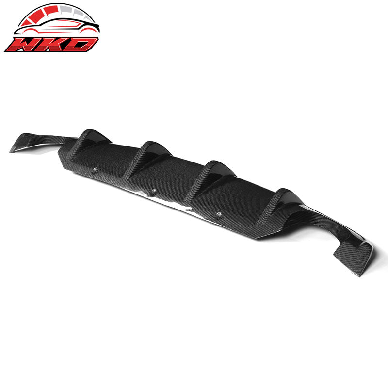 Fits 14-17 Infinite Q50 V37 S Style Rear Bumper Lip Diffuser FRP Carbon Fiber CF