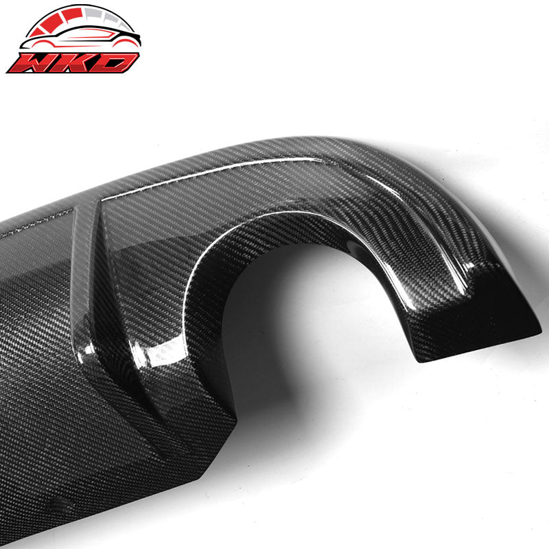 Fits 14-17 Infinite Q50 V37 S Style Rear Bumper Lip Diffuser FRP Carbon Fiber CF