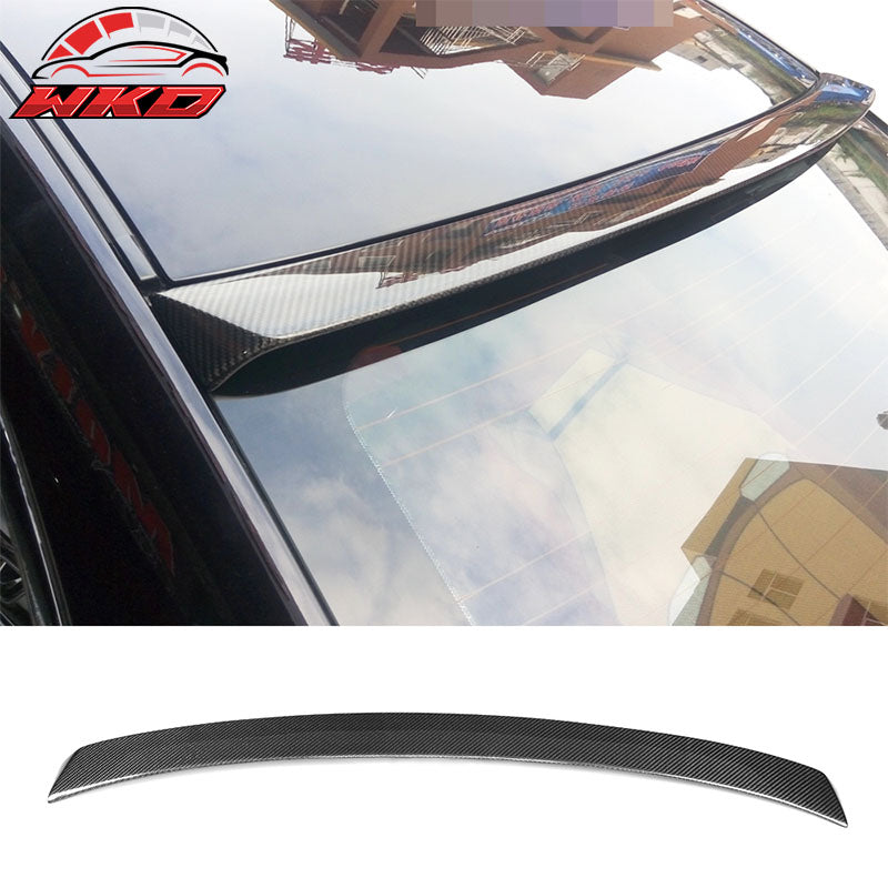 Fits 14-24 Infiniti Q50 V37 ST Roof Spoiler Matte Carbon Fiber