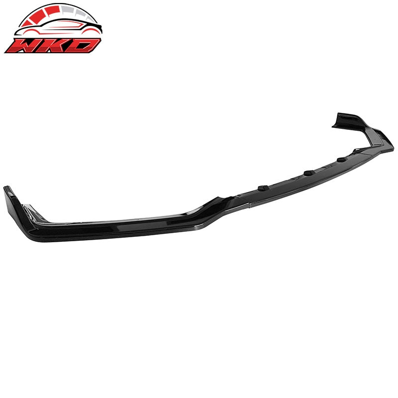 Fits 18-24 Infiniti Q50 Sport Gloss Black Front Bumper Lip Spoiler Splitter 3PC