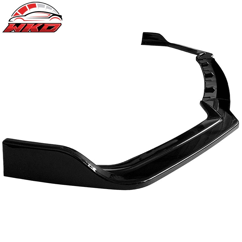 Fits 18-24 Infiniti Q50 Sport Gloss Black Front Bumper Lip Spoiler Splitter 3PC