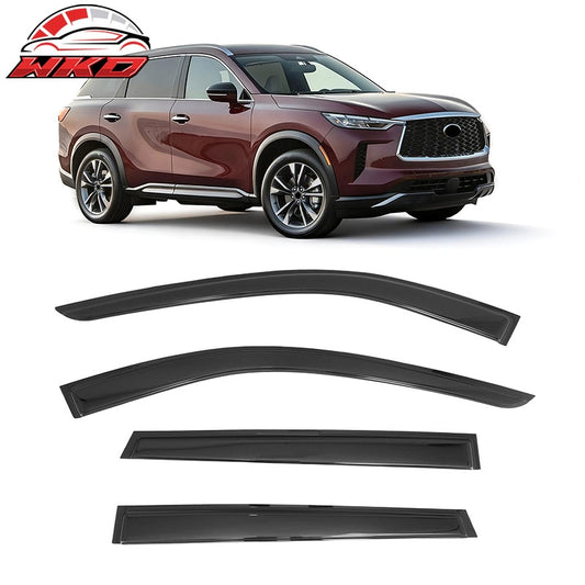 Wholesale 22-26 Infiniti QX60 Window Visors 4PCS Smoke Acrylic Rain Sun Wind Guards - Wikond Auto