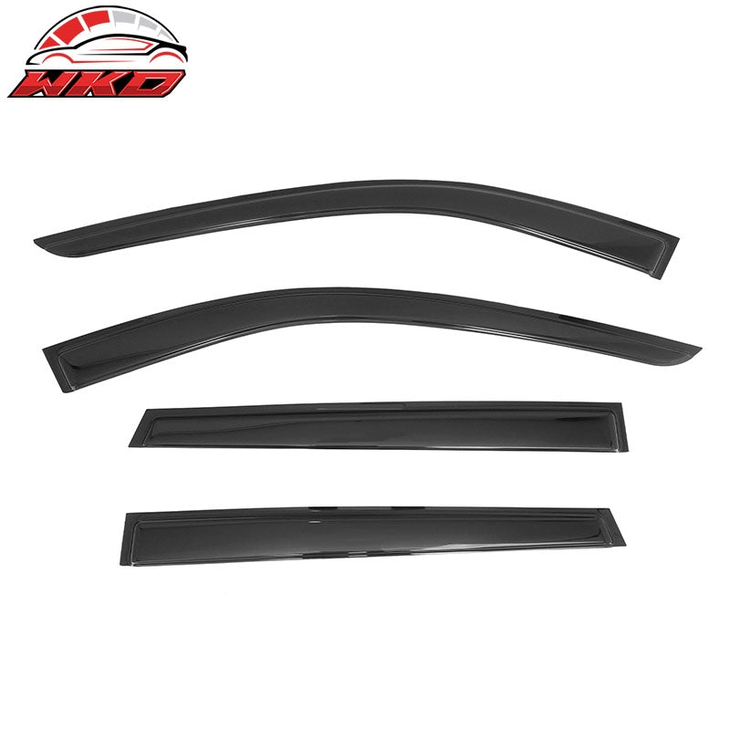 Fits 22-26 Infiniti QX60 Window Visors 4PCS Smoke Acrylic Rain Sun Wind Guards