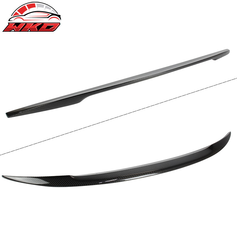 Rear Trunk Spoiler Lip Fits 14-24 Infiniti Q50 Performance Style Carbon Fiber CF