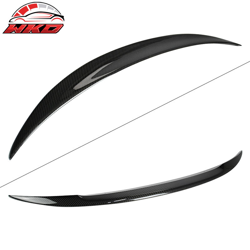 Rear Trunk Spoiler Lip Fits 14-24 Infiniti Q50 Performance Style Carbon Fiber CF