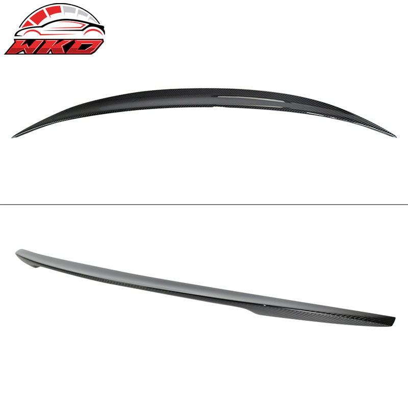 Rear Trunk Spoiler Lip Fits 14-24 Infiniti Q50 Performance Style Carbon Fiber CF