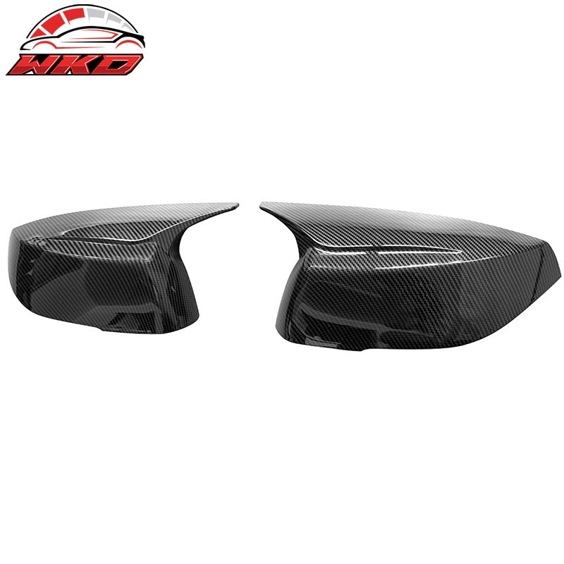 Fits 14-23 Infiniti Q50 Q60 Carbon Fiber Print Rear View Side Mirror Cover Cap