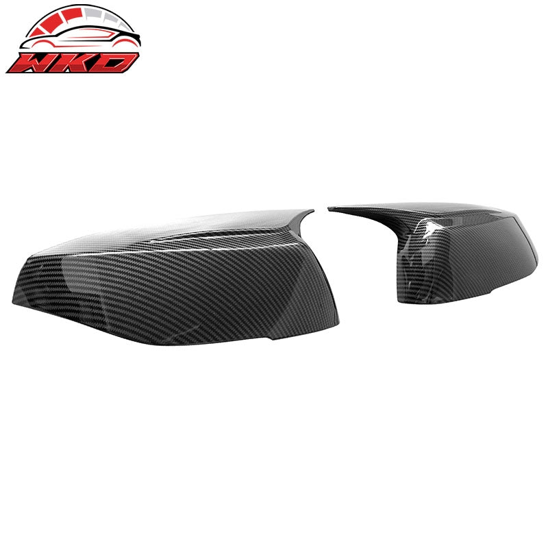 Fits 14-23 Infiniti Q50 Q60 Carbon Fiber Print Rear View Side Mirror Cover Cap