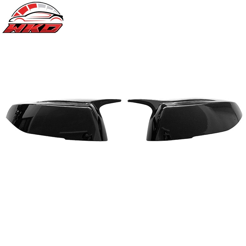 Fits 14-23 Infiniti Q50 Q60 Q70 QX30 Gloss Black Rear View Side Mirror Cover Cap