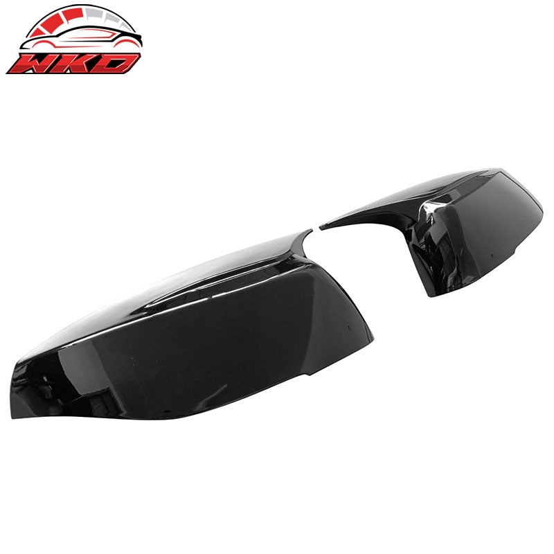 Fits 14-23 Infiniti Q50 Q60 Q70 QX30 Gloss Black Rear View Side Mirror Cover Cap