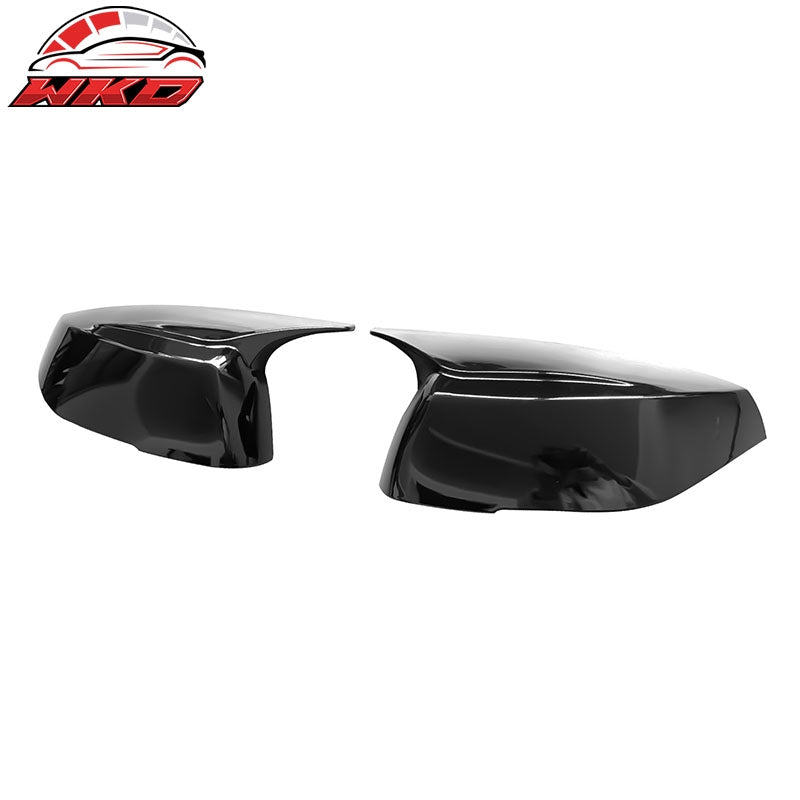 Fits 14-23 Infiniti Q50 Q60 Q70 QX30 Gloss Black Rear View Side Mirror Cover Cap