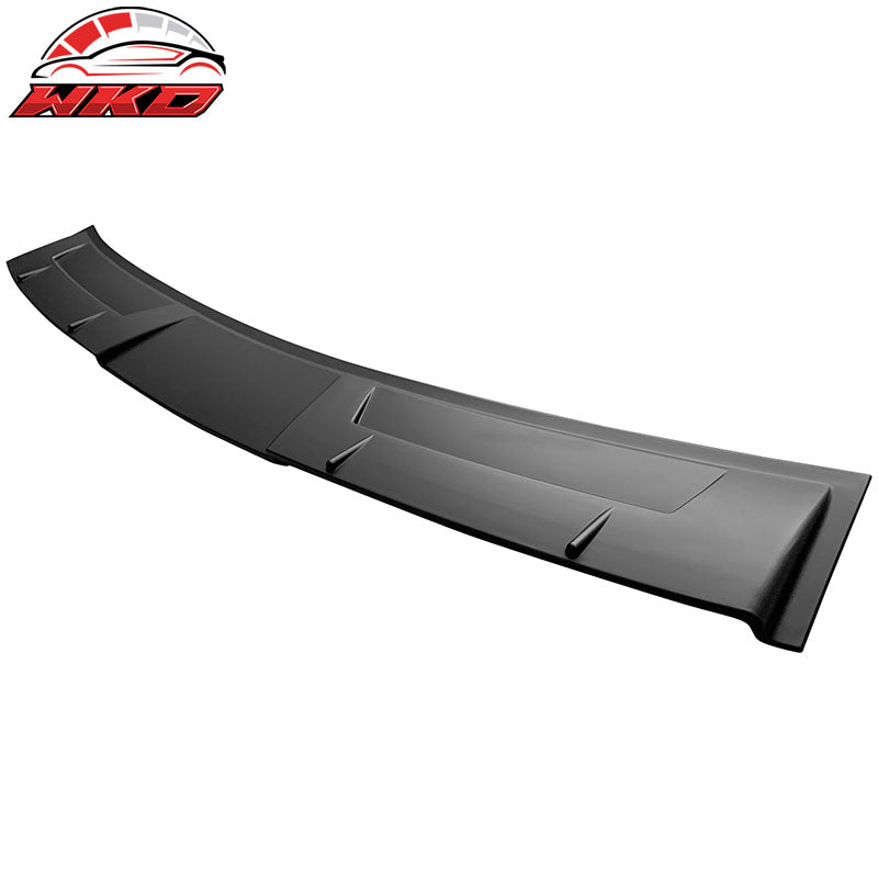 Fits 14-24 Infiniti Q50 V Style Matte Black Rear Window Roof Spoiler Visor Wing
