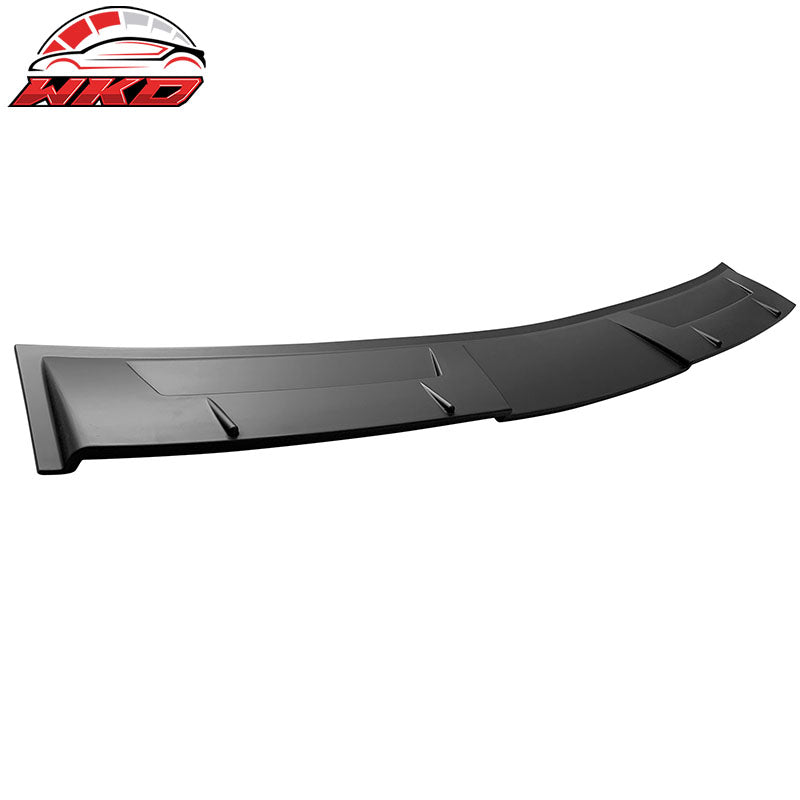 Fits 14-24 Infiniti Q50 V Style Matte Black Rear Window Roof Spoiler Visor Wing