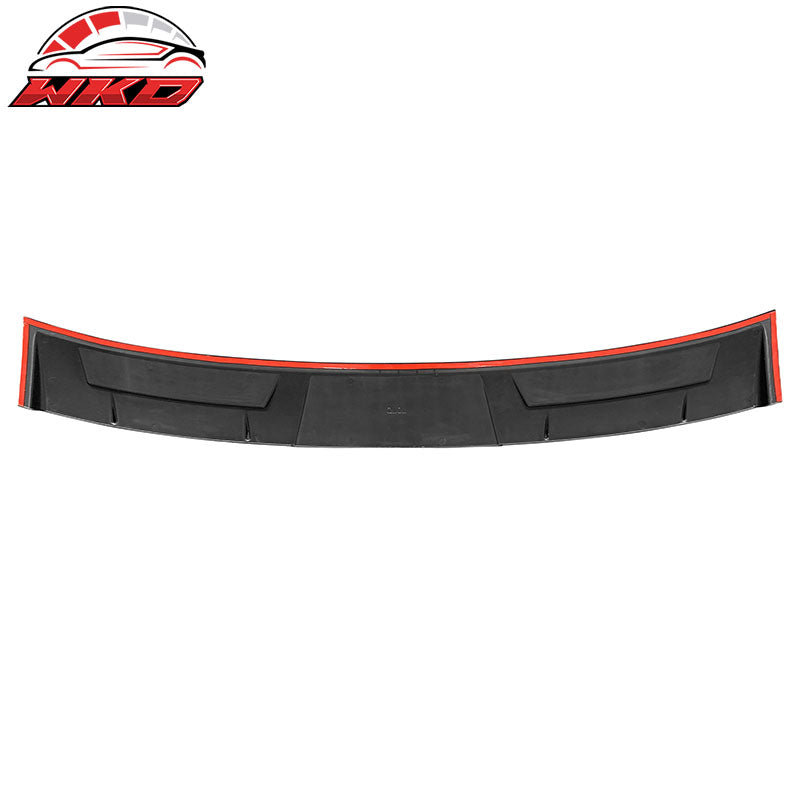 Fits 14-24 Infiniti Q50 V Style Matte Black Rear Window Roof Spoiler Visor Wing