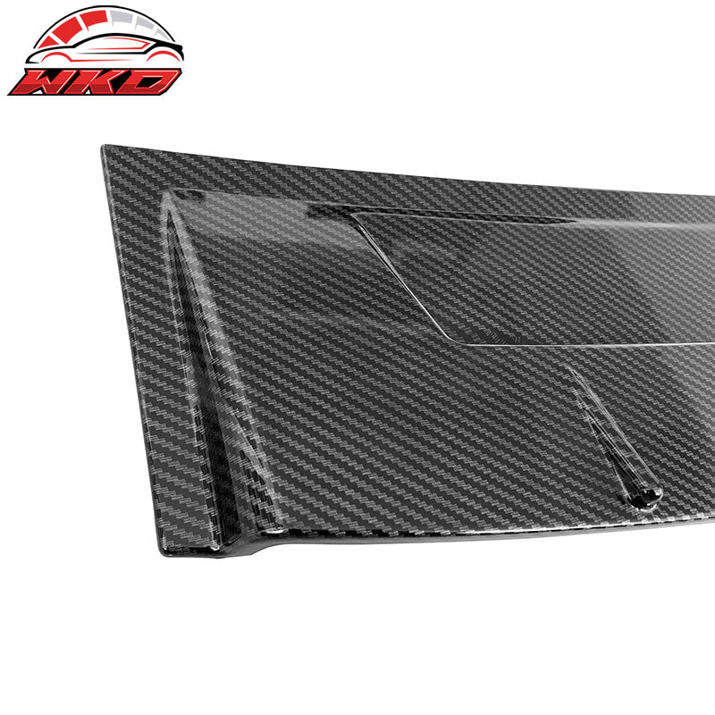 Fits 14-24 Infiniti Q50 V Style Carbon Fiber Print Rear Window Roof Spoiler Wing