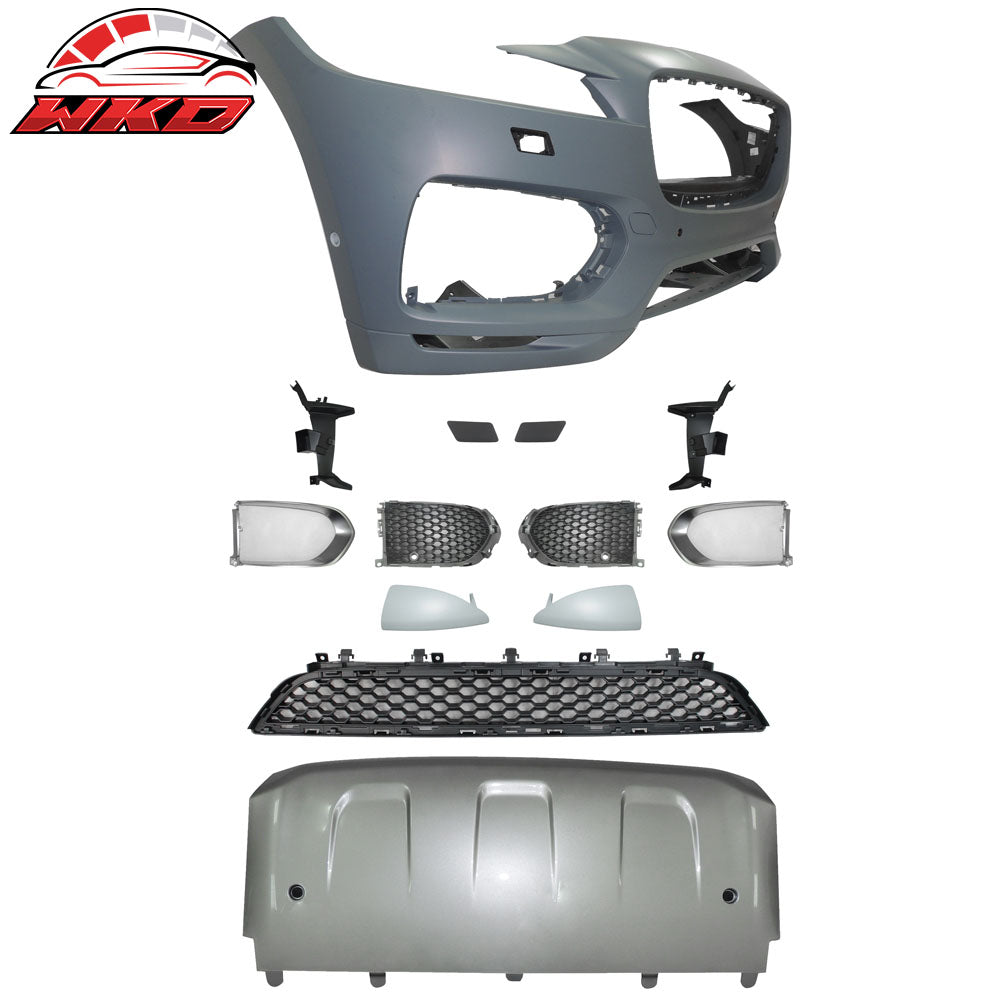 Wholesale 17-20 Jaguar F-Pace S Style Front Bumper Cover Conversion Kits W/Grille PP