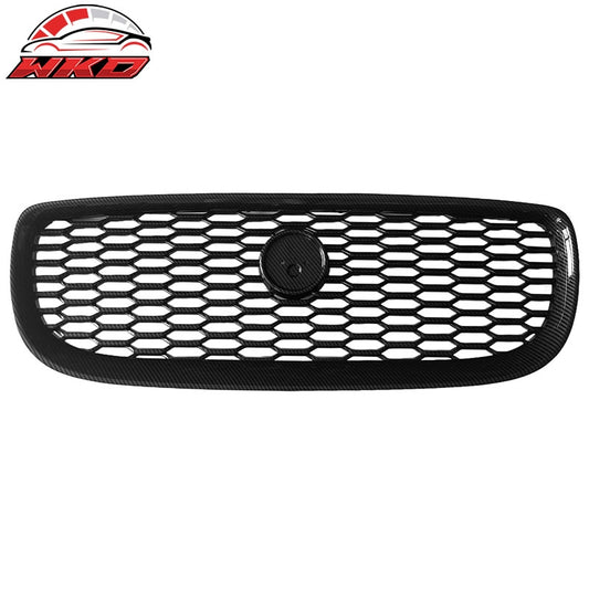 Wholesale 16-19 Jaguar XE Carbon Fiber Print 2020 Style Front Bumper Upper Grille ABS - Wikond Auto