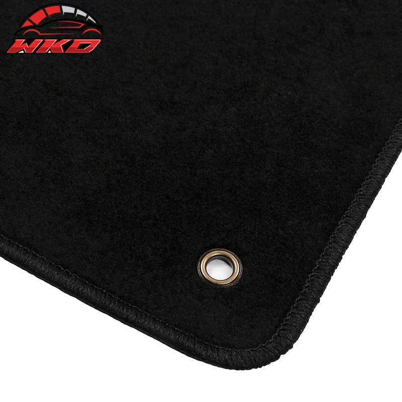 Fits 14-23 Jeep Cherokee Anti-Slip Front Rear Floor Mats Carpet Nylon 4PCS Black