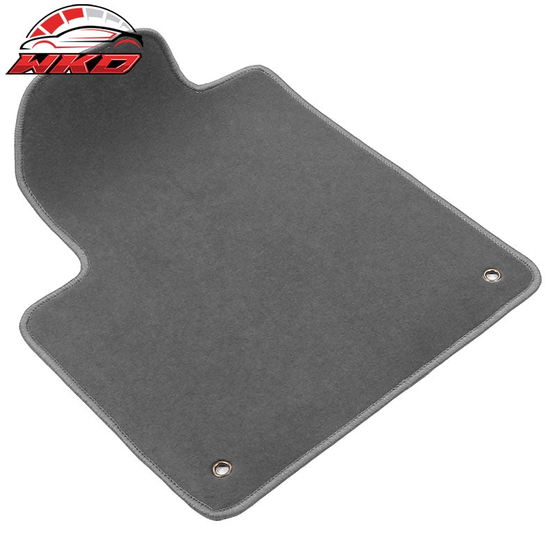 Fits 14-23 Jeep Cherokee Anti-Slip Front Rear Floor Mats Carpet Nylon 4PCS Gray