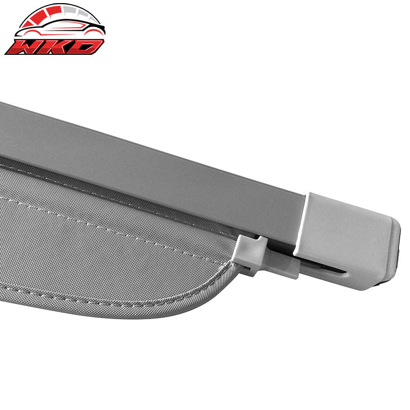 Fits 07-16 Jeep Compass 07-17 Patriot Tonneau Cover Retractable Rear Cargo Gray