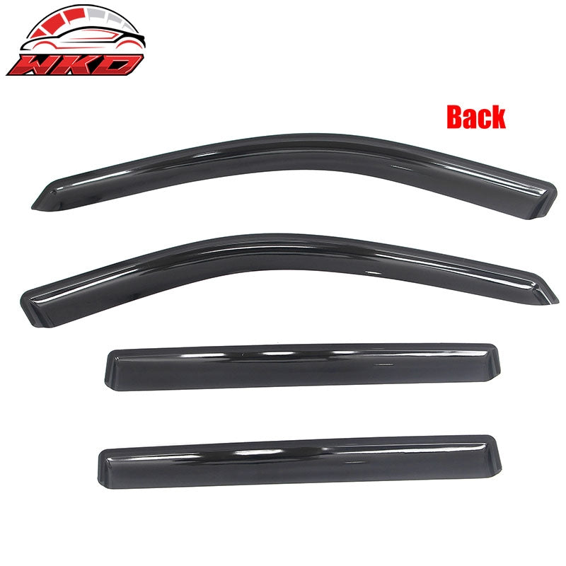 Wholesale 17-26 Jeep Compass In-Channel Window Visors Vent Rain Sun Guards Deflectors - Wikond Auto