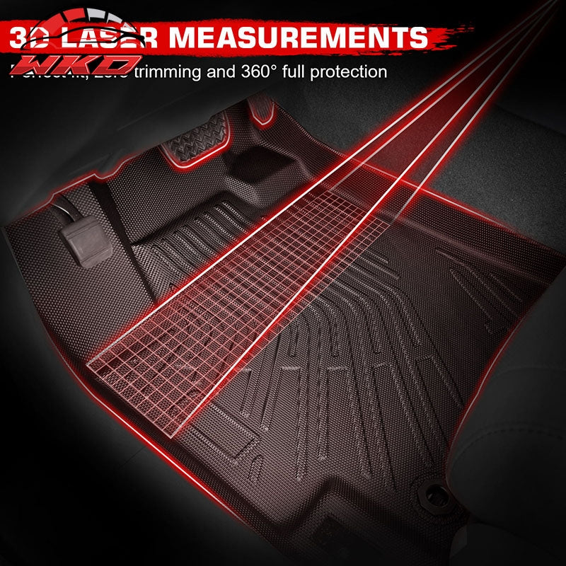 Fits 07-17 Jeep Compass MP & Patriot TPE Floor Mats + Trunk Mat + Backrest Mats