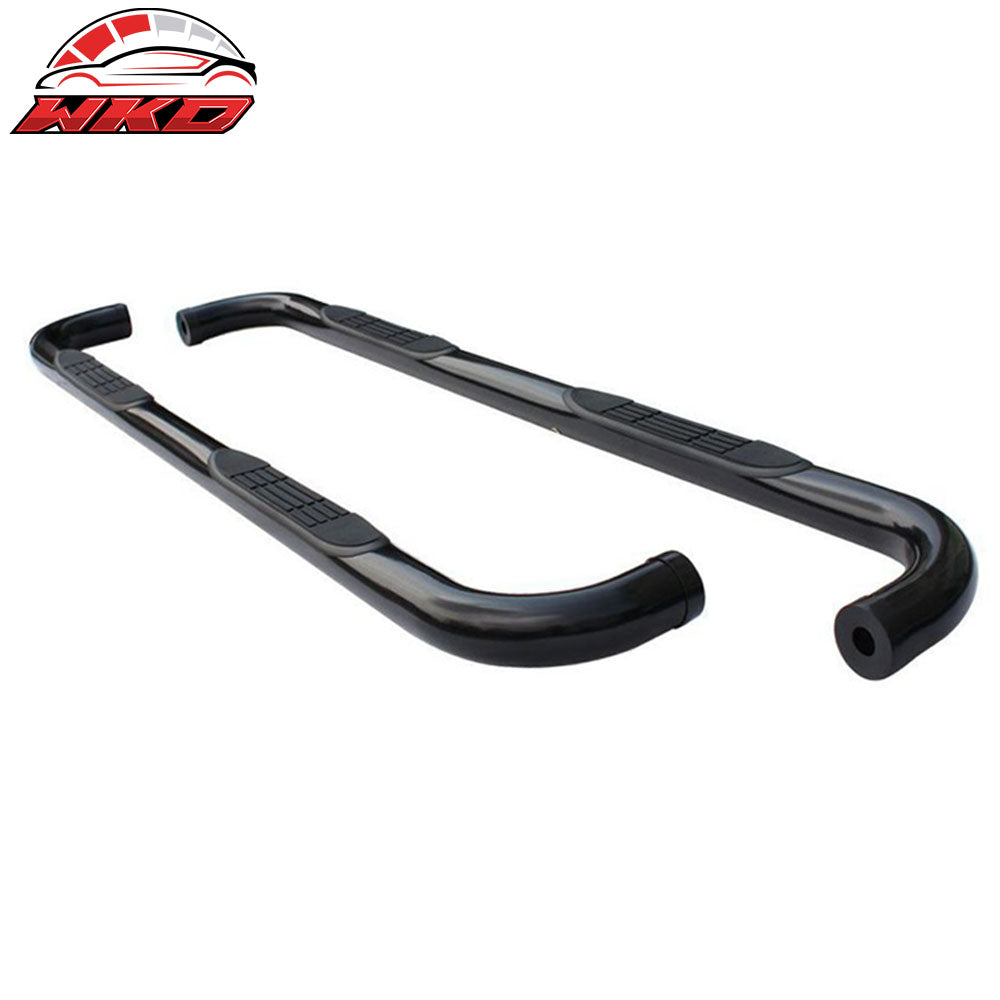 Fits 08-16 Jeep Compass 3" Round Running Boards Side Step Bars