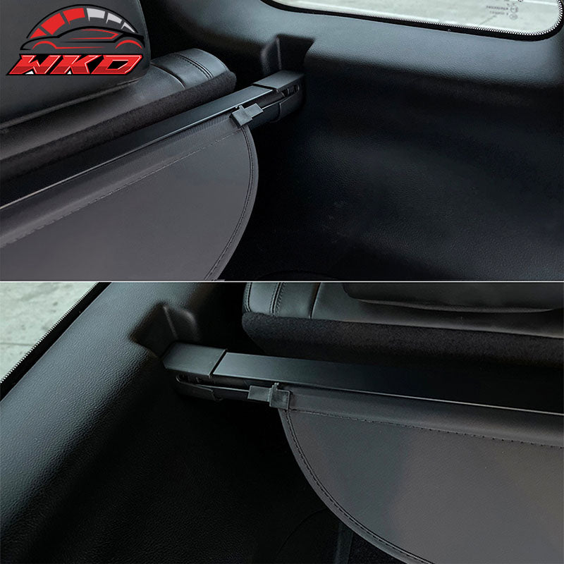 Fits 11-21 Grand Cherokee Black Cargo Cover Retractable Security Luggage Shade