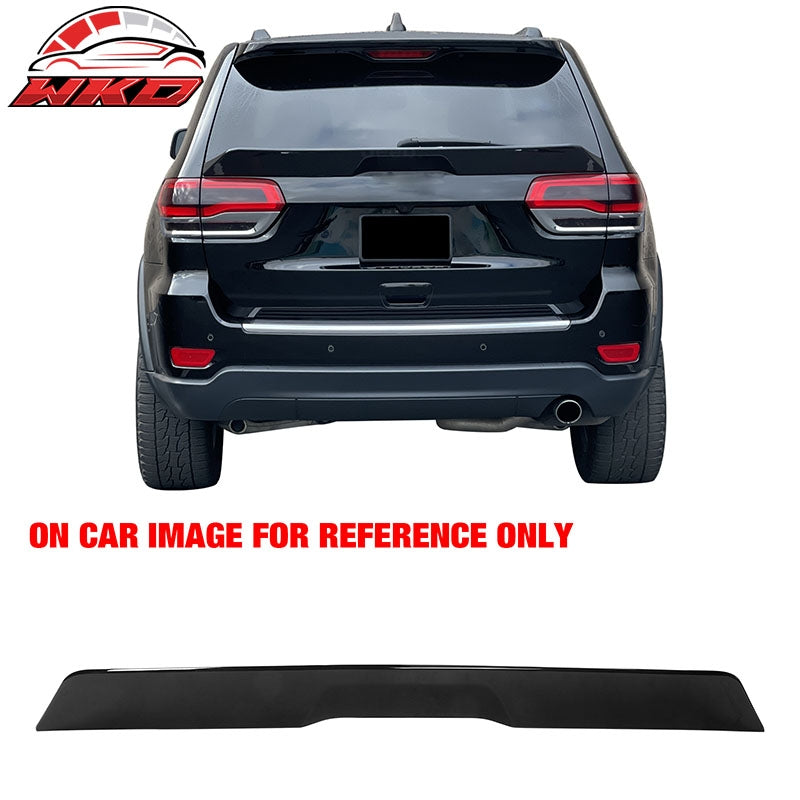 Fits 14-22 Jeep Grand Cherokee DuckBill ABS Add-on Trunk Spoiler Lip Gloss Black