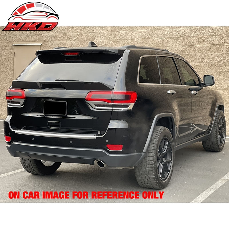 Fits 14-22 Jeep Grand Cherokee DuckBill ABS Add-on Trunk Spoiler Lip Gloss Black
