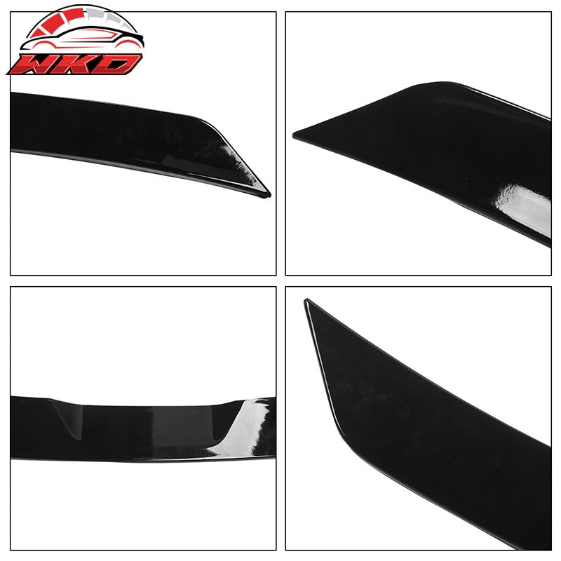Fits 14-22 Jeep Grand Cherokee DuckBill ABS Add-on Trunk Spoiler Lip Gloss Black