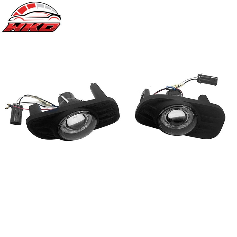 Wholesale 99-03 Jeep Grand Cherokee Fog Lights Black Housing Clear Lens Lamps Pair - Wikond Auto