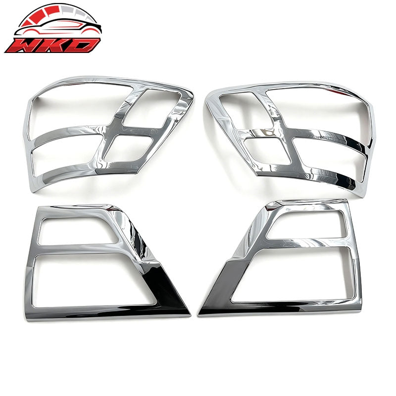Wholesale 11-13 Jeep Grand Cherokee Rear Tail Lights Bezel Covers Chrome ABS 4PCS Set
