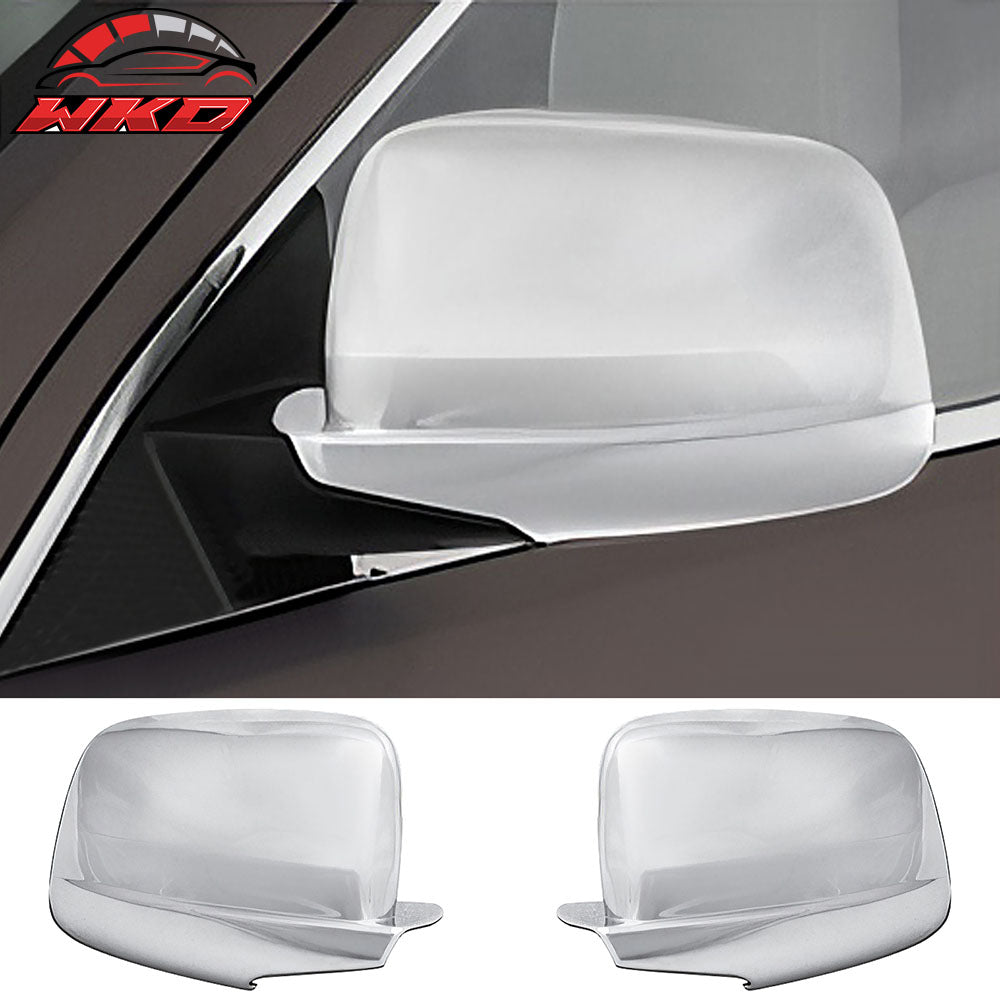 Fits 11-15 Jeep Grand Cherokee 2PCS Rear View Side Mirror Covers Cap ABS Chrome